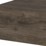 10" Black One Drawer Faux Wood Floating Nightstand