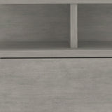 13" Gray One Drawer Faux Wood Floating Nightstand