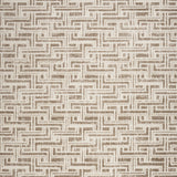 9' x 12' Brown Geometric Distressed Area Rug