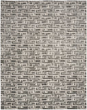 8' x 10' Gray Geometric Distressed Area Rug