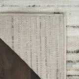 5' x 7' Cream Abstract Distressed Area Rug