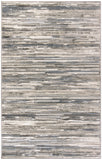 4' x 6' Cream Abstract Distressed Area Rug