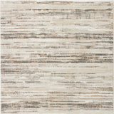 4' x 6' Cream Abstract Distressed Area Rug