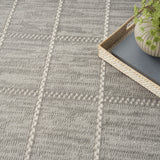 5' x 7' Cream Geometric Area Rug