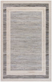 4' x 6' Gray Geometric Area Rug