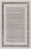 4' x 6' Gray Geometric Area Rug