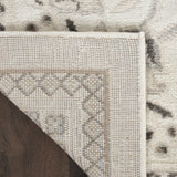 8' x 10' Cream Floral Distressed Area Rug