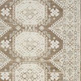 9' x 12' Blue Geometric Distressed Area Rug