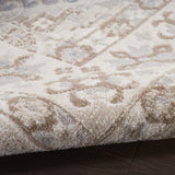 8' x 10' Gray Geometric Distressed Area Rug