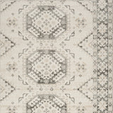 5' x 7' Brown Geometric Distressed Area Rug