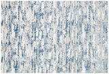5' x 8' Navy Blue Abstract Washable Non Skid Area Rug