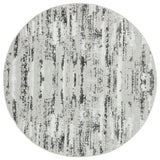 10' x 13' Silver Abstract Washable Non Skid Area Rug