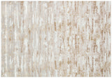 10' Pink and Off White Abstract Washable Non Skid Runner Area Rug