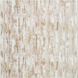 3' X 10' Beige Abstract Washable Non Skid Area Rug