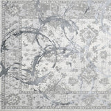 5' x 8' Gray Abstract Area Rug