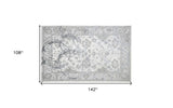 8' x 11' Gray Abstract Area Rug