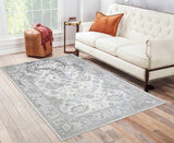 9' x 12' Gray Abstract Area Rug