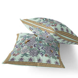 Set of Two 16" Green Bee Does Not Apply Indoor Outdoor Throw