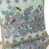 Set of Two 16" Green Bee Does Not Apply Indoor Outdoor Throw