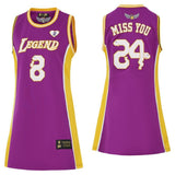 8-24 Purple Front Legend Back MISS YOU