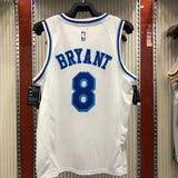 8 bryant lakers crenshaw jersey white Style 1