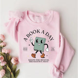 A Book A Day Keep the Mental Breakdown Away, Book Lover Gift, Reading Lover, Bookworm Gift