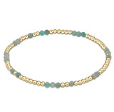 Gold Beaded Crystal Waterproof Non-Tarnish Bracelets
