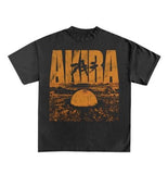 AKIRA EOW - PREMIUM BLACK T-SHIRT , gift for him and her Menswear Top
