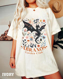 Abraxos Flower Comfort Colors Shirt, Fantasy Dragon Bookish Shirt Best Price