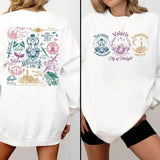 Acotar Sweatshirt. Throne Of Glass Shirt, Fireheart Terrasen, To Whatever End Shirt, Manon Blackbeak Throne Of Glass, Unisex Sweater Pullover Tee