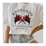 Acotar Velaris Rhysand's Tattoo Parlor Shirt, Feyre And Rhysand, Night Court Tee, Bookstagram Bookish Gift, Bookworm Shirt