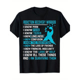 Addiction Recovery Warrior Shirt For Women Men T-Shirt 100% Cotton Made in USA
