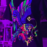 Aguila abstract T-shirts Black Cotton