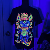 Ajolote Dios T-shirt Black Cotton