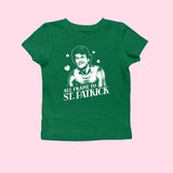 All Praise Saint Patrick Baby Tee For Women St. Patrick's Day Parody Tee St. Paddy's Day Swayze Baby Tee Funny Irish
