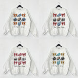 All Team Football Season Sweatshirt, Football Fan Sweatshirt, Game Day 2024 Coquette