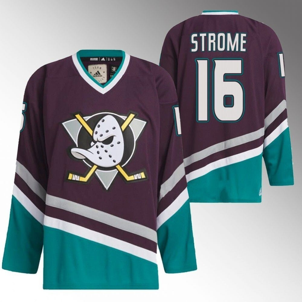 Anaheim Ducks #16 Ryan Strome Black Team Classics 1993 Hockey Jersey