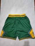Anaheim Ducks just don shorts green Style 1