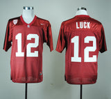 Andrew Luck 12 Red Pac-12 Logo