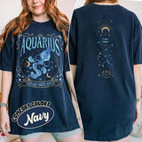 Aquarius Horoscope Shirt, Aquarius Birthday T Shirt, Zodiac Astrology Tee, Sun Moon And Rising Sign, Aquarius Month Gift