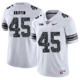 Archie Griffin 45 Pattern White