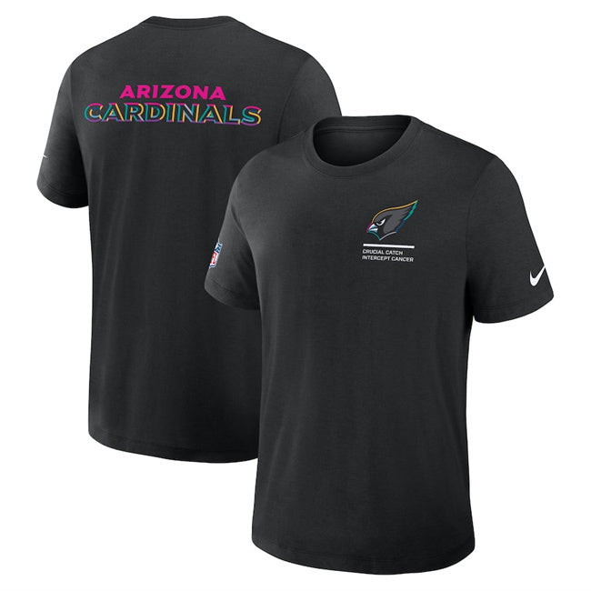 Arizona Cardinals Black 2025 Crucial Catch Tri-Blend Dri-FIT T-Shirt