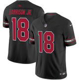Arizona Cardinals #18 Marvin Harrison Jr Black 2024 Draft F.U.S.E. Vapor
