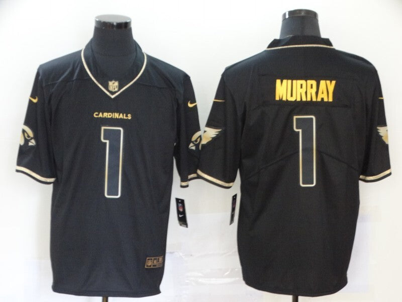 Arizona Cardinals #1 Kyler Murray Black Retro Gold 016