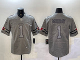 Arizona Cardinals #1 Kyler Murray Retro Hemp Gray Adult Style 2