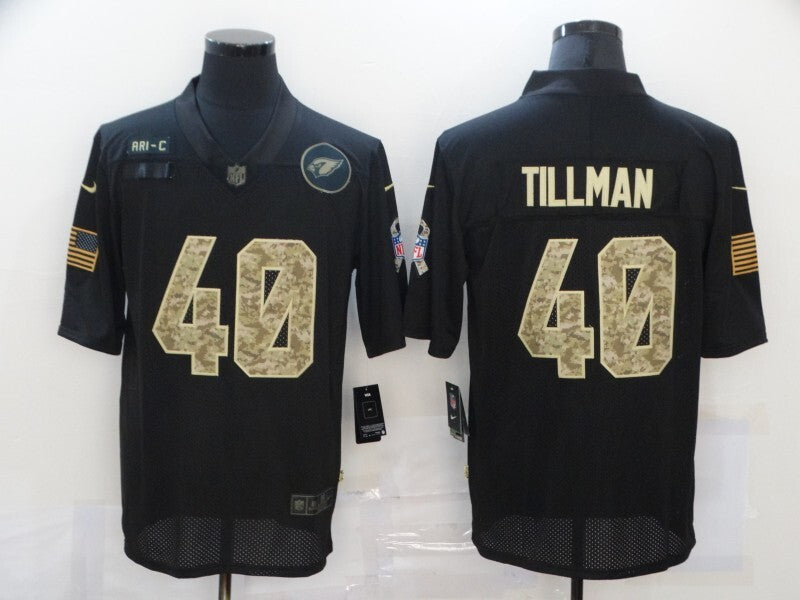 Arizona Cardinals #40 Pat Tillman 20 Salute Camo Text 667