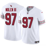 Arizona Cardinals #97 Walter Nolen III White 2025 Draft F.U.S.E. Vapor Untouchable