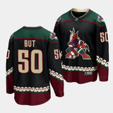 Arizona Coyotes #50 Daniil But Home Black Jersey 2023 NHL Draft