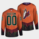 Arizona Coyotes #custom-orange-2022reverse-retro-2.0-authentic-primegreen-jersey