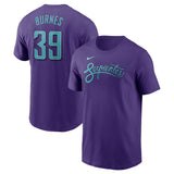 Arizona Diamondbacks #39 Corbin Burnes Purple 2025 City Connect Name & Number T
